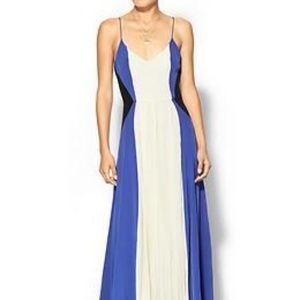NWT Parker Blue/Black/White Calypso Maxi Dress